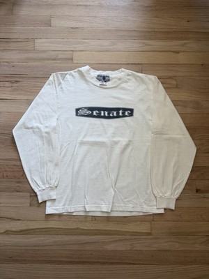 Senate Aggressive Inline Skate Longsleeve T Shirt White 90s Vintage Medium