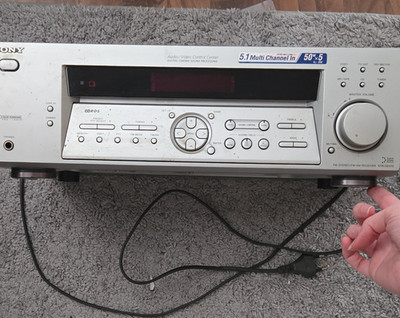 Sony STR-DE375 Stereo Receiver 5.1 Dolby Pro Logic AM/FM Silber 50W