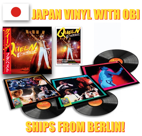 Japan Only 3LP Vinyl With OBI + 3x Queen Budapest Official Flyers 2026 prezzo ebay