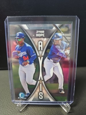 Zyhir Hope AXIS 2025 Bowman Draft Chrome A-15 Los Angeles Dodgers