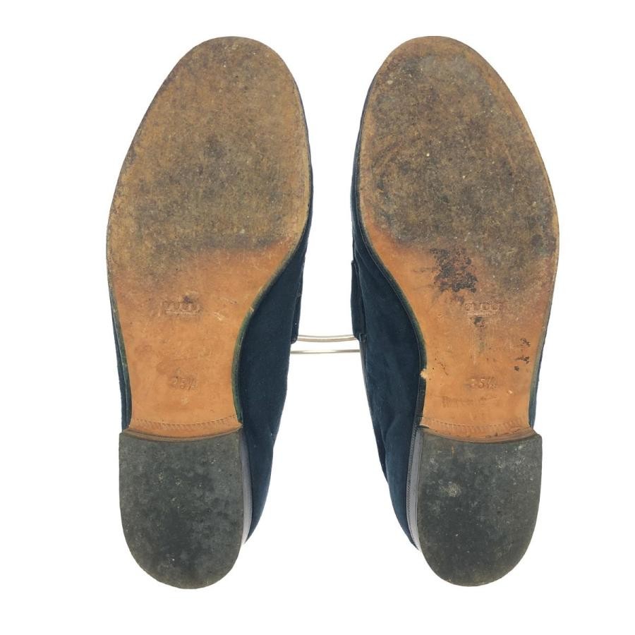 GUCCI Women's Loafers Horsebit Suede Navy Size:35.5/JP:22.5 135297K Authentic thumbnail 5