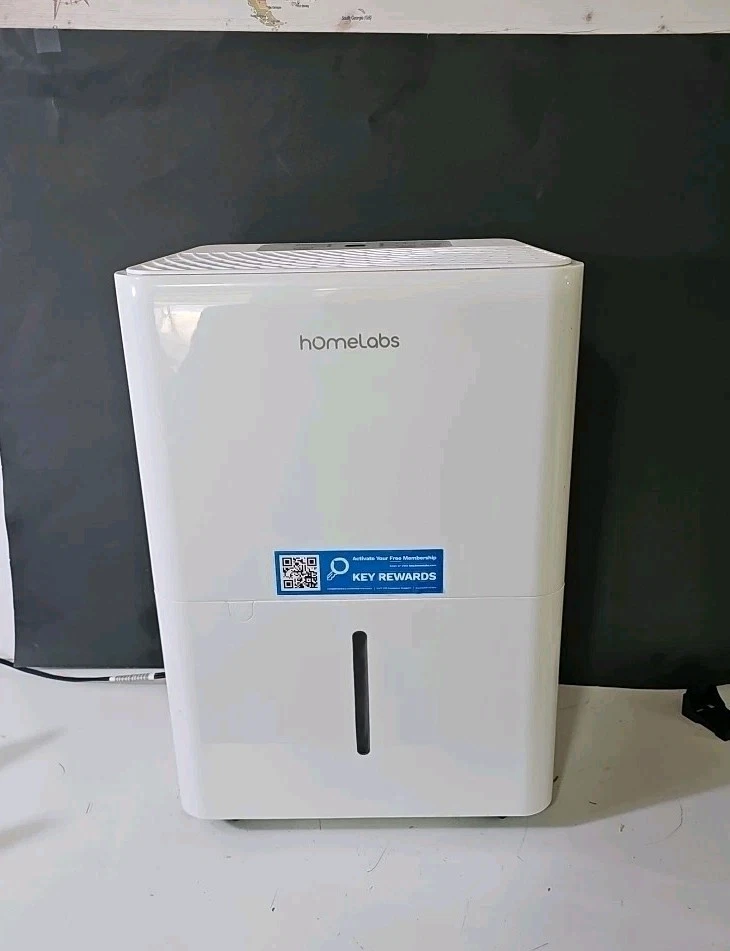 hOmeLabs Smart 8 Pint Wi-Fi Dehumidifier. HME0091, Up To 1800sq ft. Open Box.