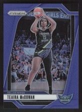 2024 Panini Prizm WNBA #105 Teaira McCowan Blue Prizms #/199