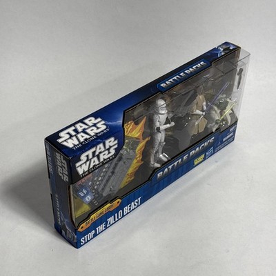 Star Wars Clone Wars - Stop The Zillo Beast Battle Pack 2011 NIB