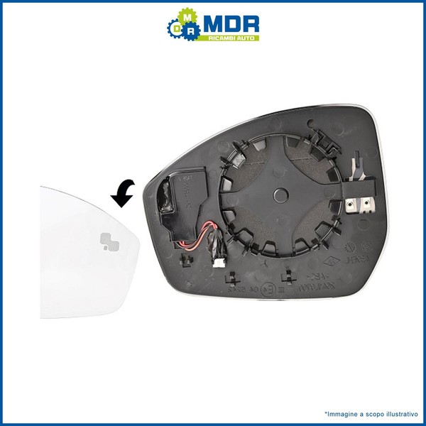 W-Parts Spiegelglas Thermisch Links C/Blis FüR Jaguar E-PACE 2017- J00086S-image