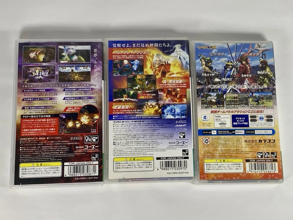 Lot3 PSP Dynasty : Oroch , Warriors Multi Raid & Sengoku Battle Heroes - Game JP - Image 2 of 4