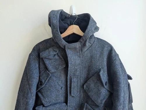 18 EAST Iscaire Molloy Tweed Parka Coat - NEW - M image 10