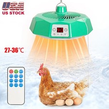 Chicken Coop Heater Timing Chicken Heat Lamp Digital Display with Remote Control