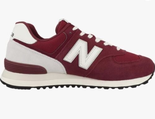 ORIGINAL NEW BALANCE U574 HERREN GRÖSSE 17 D ROT WEISS KLASSISCHER LAUFSCHUH SNEAKER - Bild 3 von 10