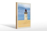 Holzschild Reise 20X30 Cm Skandinawien Turm Natur Urlaub Trip Schild Wooden Sign