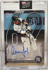 Aaron Judge 2022 Topps Now MLB Sets AL Home Run Record Autograph Auto #'d 36/62