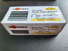 Spotnails 81505 Galvanized Chisel Point Staples - 5,000/box, 20 boxes per case