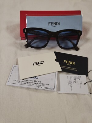 Fendi, Women\'s Cat Eye Sunglasses, Preowned Fendi BlueBlack FF 0117S Orchidea Cat Eye Sunglasses | eBay main image 2