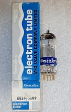 E83F/6689 vintage Genalex NOS (England) gold pins Vacuum Tube TV-7D Tested 104%