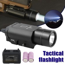 2025 Tactical 1000LM LED Pistol Flashlight Strobe Gun Light for 20mm Rail Glock