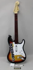 Wii Rock Band 2 Sunburst Fender Stratocaster Guitar w/ Dongle - Working! #2