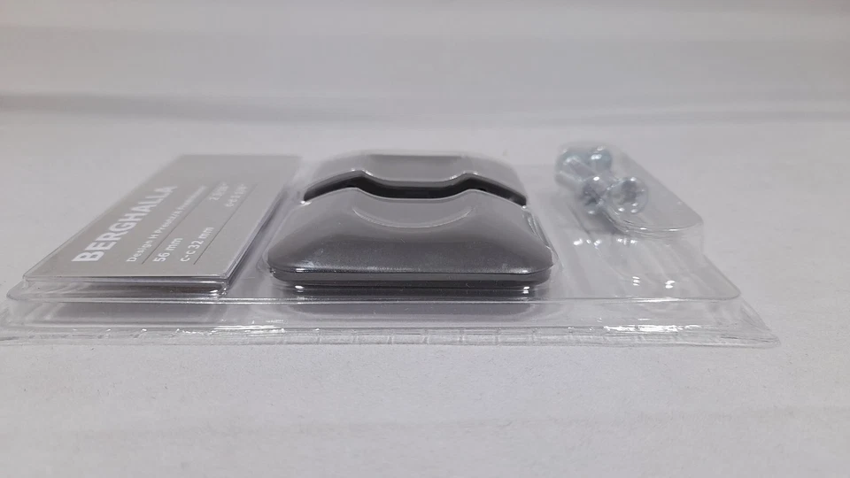 IKEA BERGHALLA Möbel Griffe in grau, (56mm), 2 Stück mit Schrauben - Bild 4 von 4