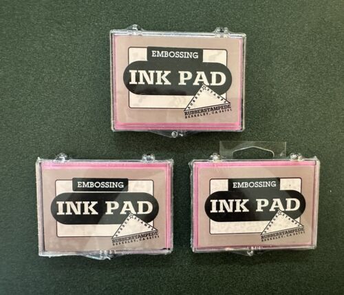 3 Rubber Stampede Embossing Ink Pads - Sealed New - Picture 1 of 2