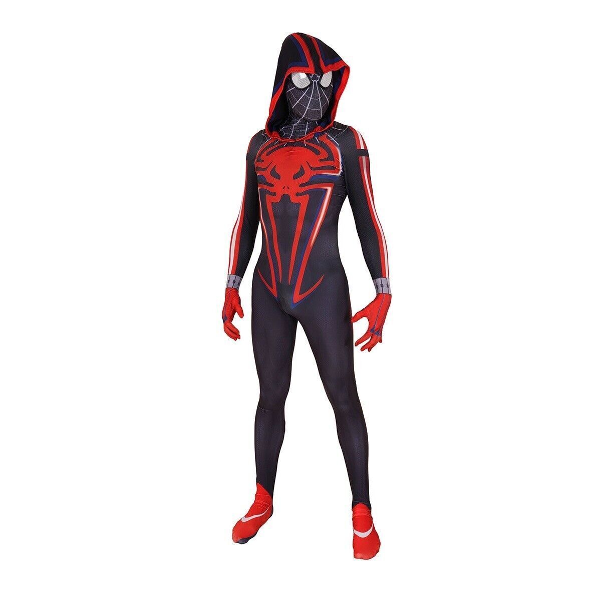 Fantasia Homem-Aranha Miles Morales Game Jogo PS4-PS5 Adulto Cosplay T