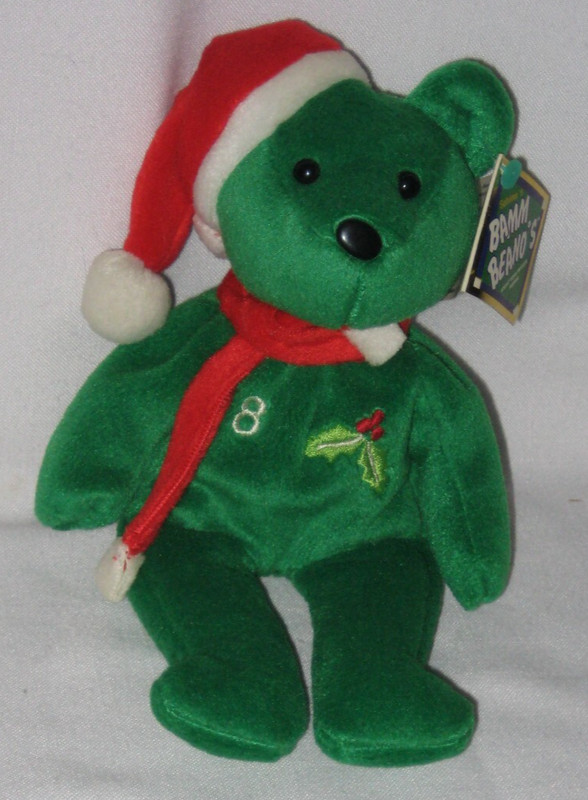 1998 Bamm Beano's #8 Cal Ripken Jr. Holiday Bear Bean Bag - Pre-Owned