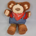 Furskins Dudley Plush 15" Vintage 1983 Stuffed Toy Farmer Bear Panosh Place
