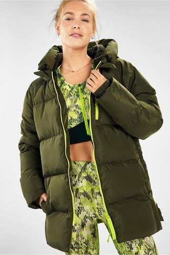 fabletics black puffer jacket