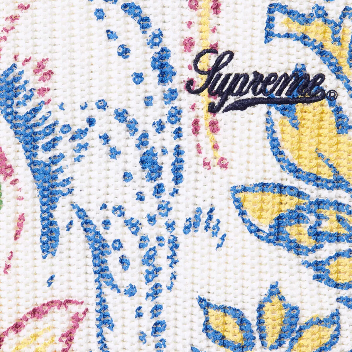 Supreme Printed Paisley Sweater Black White SS24 2colors Supreme Printed Paisley Sweater Black White SS24 2colors