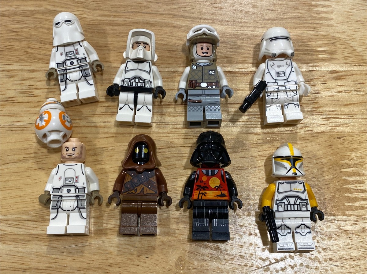 LEGO Lot Star Wars Minifigures Jaws Snow Trooper Scout Trooper