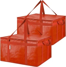 2Pk 2XL Insulated Reusable Grocery Bags, Collapsible Cooler Bag for Groceries