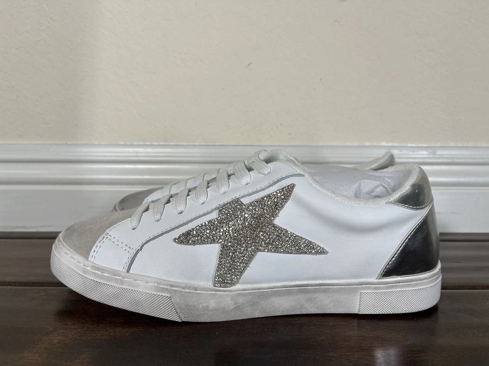 Steve Madden Mujer Rezume Plata Moda Zapatilla EE. UU. Talla 10M Foto 3 de 4