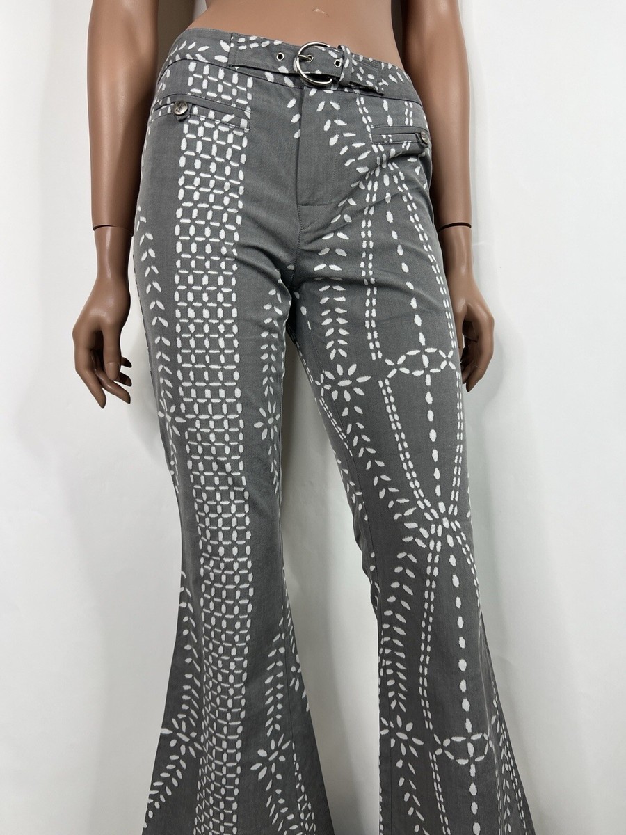 超希少【John Galliano】flare pants John Galliano Chic Flared Mid Waist Black Women's Denim at