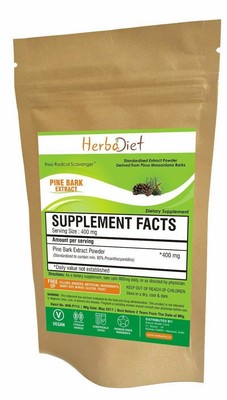 Pine Bark Extract Powder 95% OPC Natural Powderful Antioxidant High Quality 50g