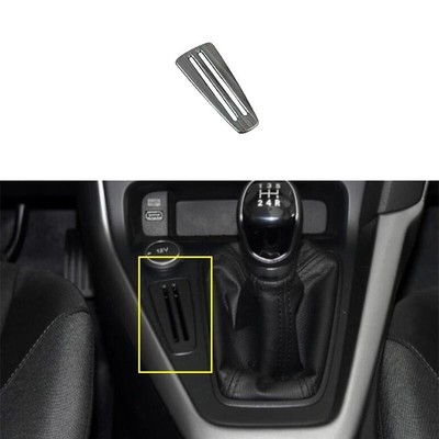 Black 1X For Ford Focus 2015-2018 Titanium Central Console Card Slot Cover Trim