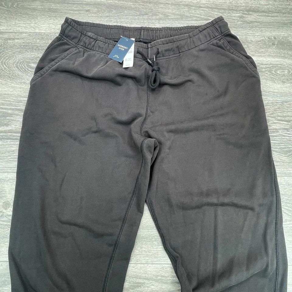 Брюки для бега мужские J Crew XL коричневая одежда окрашенные французские махровые тренировочные штаны комфорт - Изображение 2 из 4