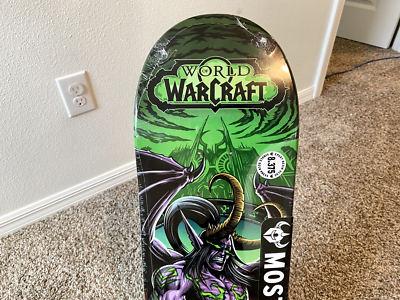 Brand New 2019 Blizzcon World Of Warcraft Illidan Skateboard Deck