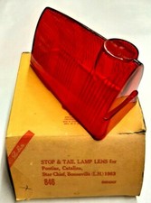 1963 Pontiac Bonneville Stoptail Lamp Lens Pair Repl. Gm S 5954067 5954068 1963 Pontiac Bonneville Stoptail Lamp Lens Pair Repl. Gm S 5954067 5954068