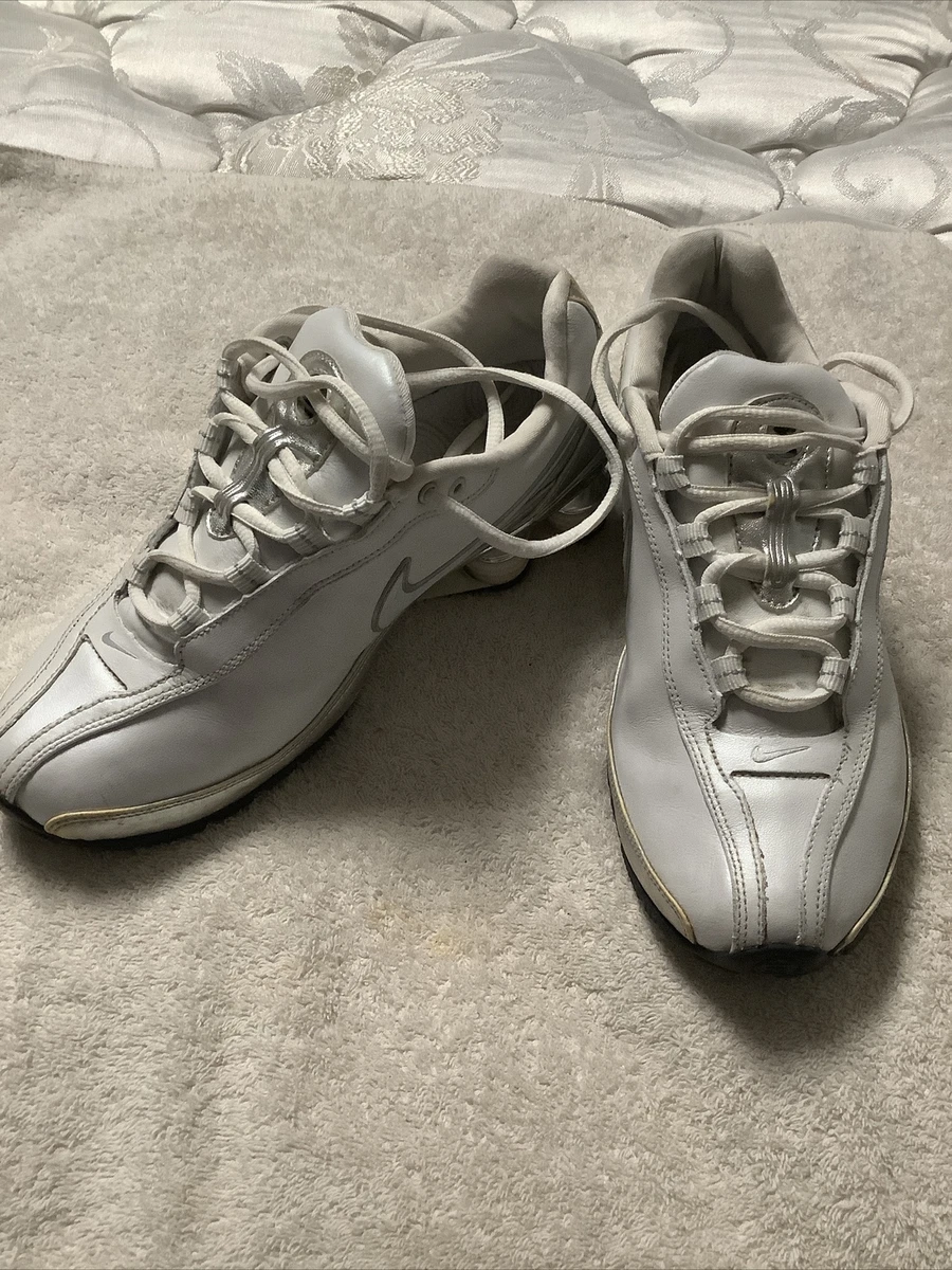 Nike Shox White With Silver Accents Women s 7 Eur 38 CM 24 Pre