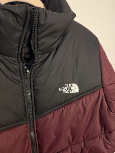 The North Face Saikuru Puffer Jacket Size XS Garnet Red and Black New with tags - Picture 2 of 20