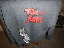 Tom and Jerry sweatshirt, gray color, size Medium