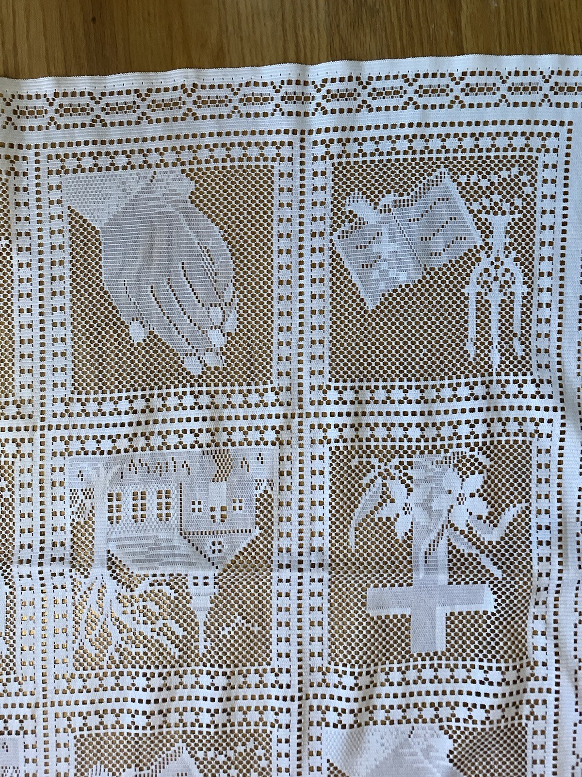 Vintage Rectangle Holiday Theme Lace Tablecloth eBay