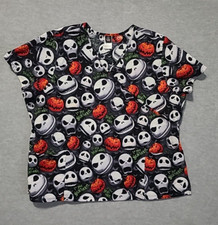 Scrub Top Disney The Nightmare Before Christmas Jack Skellington 3XL Halloween