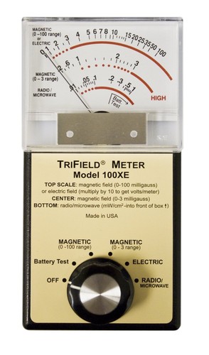 Trifield Gaussmeter 100XE EMF Electromagnetic Field Radio Magnetic Wave Meter