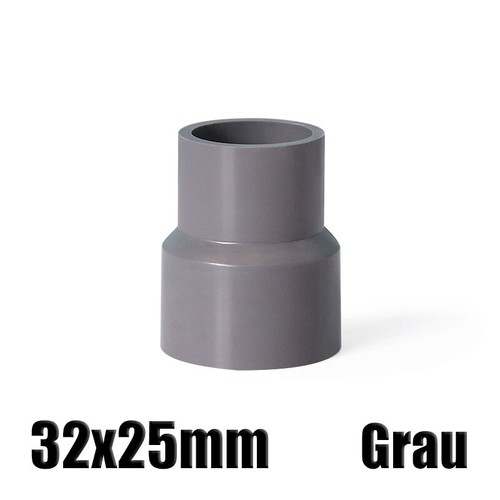 Ø20mm-200mm PVC Reduzierstück Muffe Rohr Fitting Klebefittings Lang Konisch Grau - Picture 13 of 43