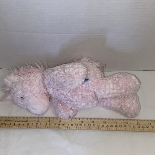 Manhattan Toy Company Pink Plush Unicorn Chenille 13" Stuffed Hard Eyes 2016 - Picture 14 of 14