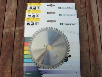 3 Stück HM-Handkreissägeblatt/Sägeblatt 160 x 20 Z 48 Stehle für Festool