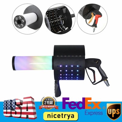 CO2 LED Jet Confetti Machine 7 Colors CO2 Spray Cannon Gun Kit DJ Party Club