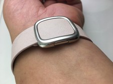 Original Apple Watch Band Modern Buckle leather Strap 38mm 40mm Soft Pink Large