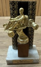 Vintage 60s Go Kart Racing Trophy Ruttman Ann Arbor Butterfly Steering Wheel Vintage 60s Go Kart Racing Trophy Ruttman Ann Arbor Butterfly Steering Wheel
