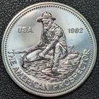 1982 Engelhard Prospector 1 OZ .999 Silver RARE! Old Glory C&C Daily 1c Auction!