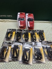 Lot of 12 NEW Coiled Telephone Handset Cords 12ft RJ22 Softalk 10 Belkin 2